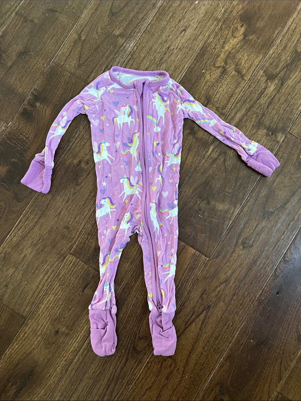 Little Sleepies Lilac Unicorn Footed Pajama One-Piece